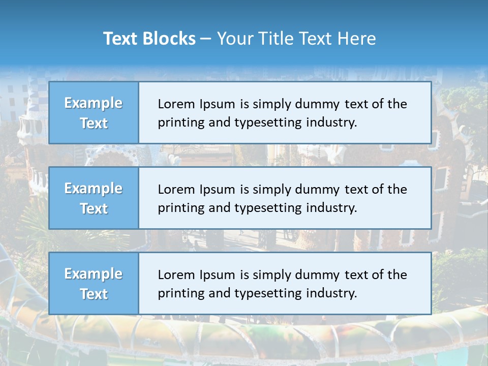 Nature Landmark Mosaic PowerPoint Template