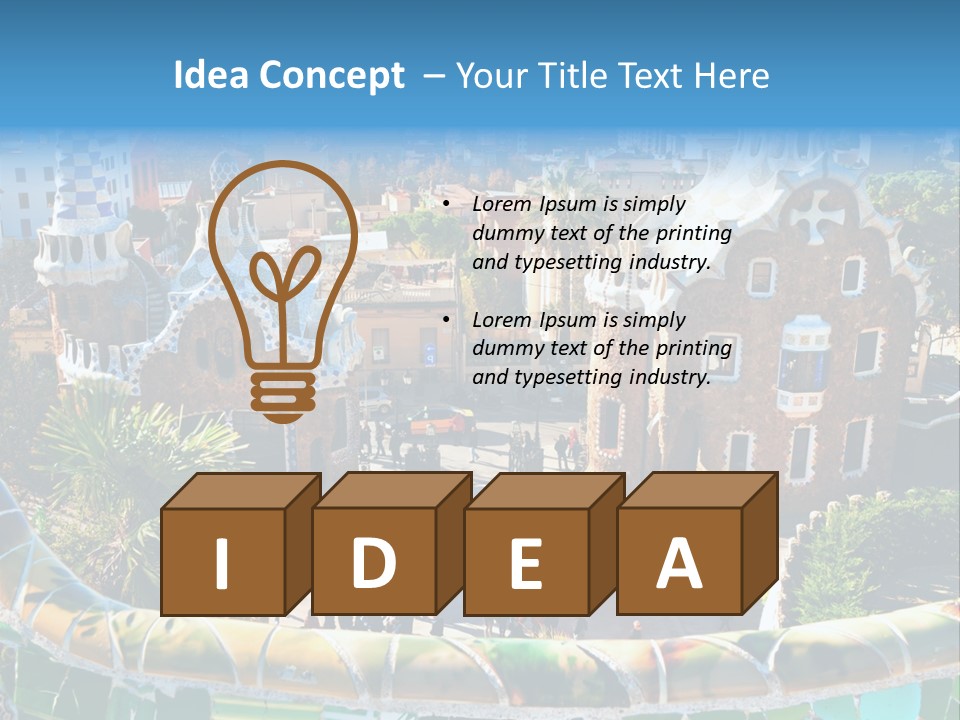 Nature Landmark Mosaic PowerPoint Template