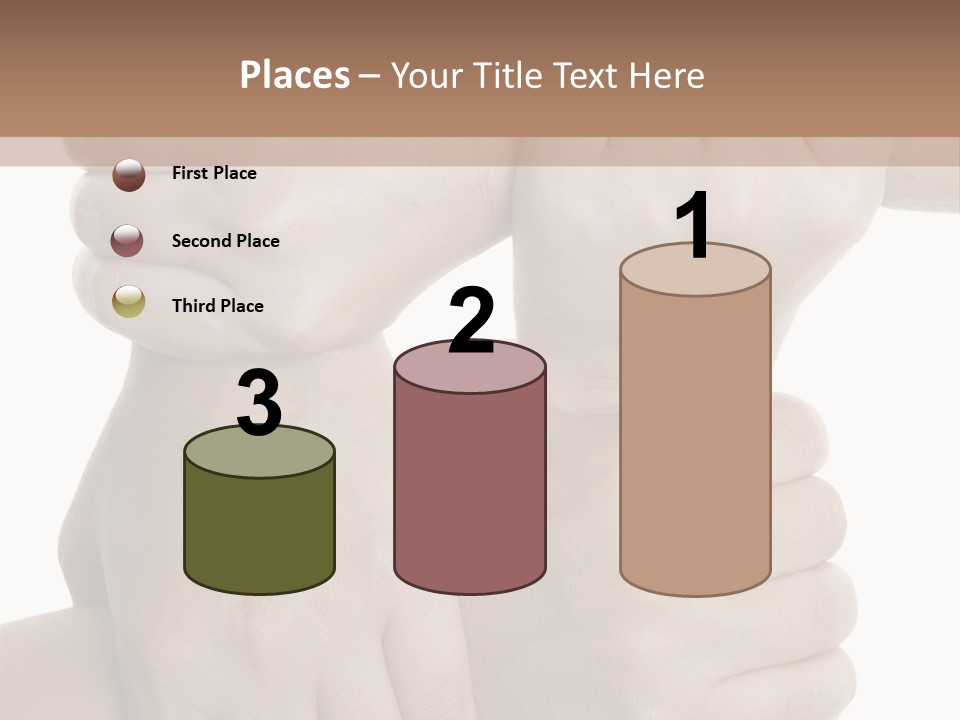 Holding Circle Strength PowerPoint Template