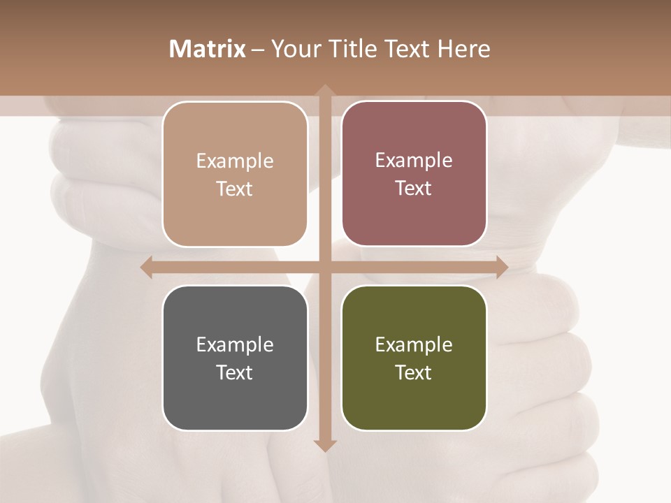Holding Circle Strength PowerPoint Template