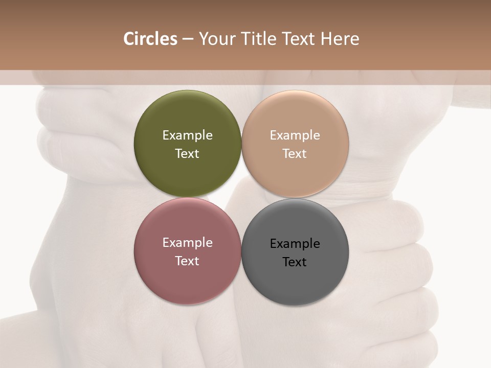 Holding Circle Strength PowerPoint Template