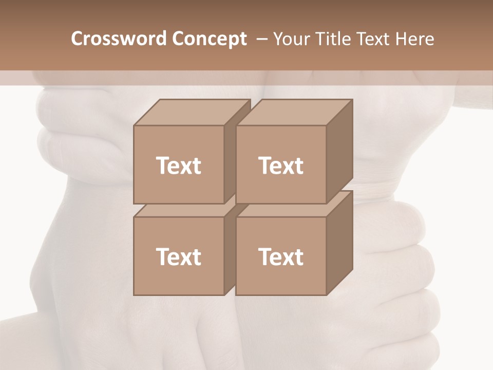 Holding Circle Strength PowerPoint Template