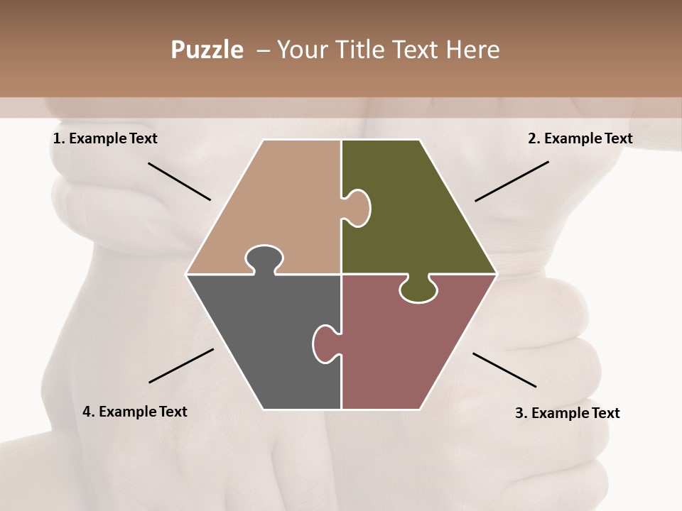 Holding Circle Strength PowerPoint Template