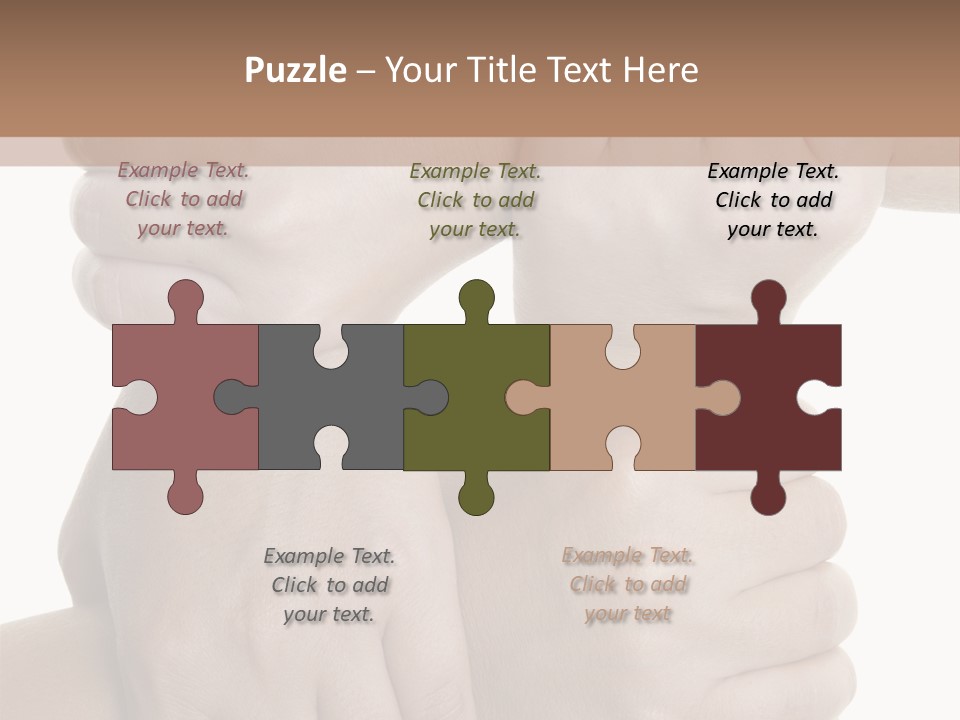 Holding Circle Strength PowerPoint Template