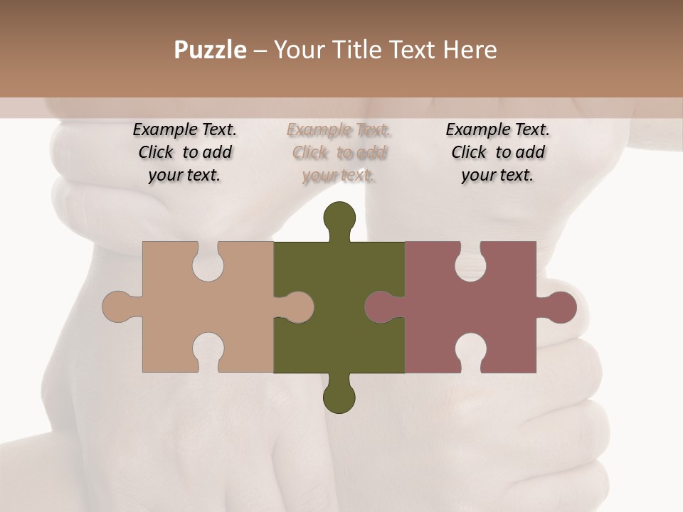 Holding Circle Strength PowerPoint Template