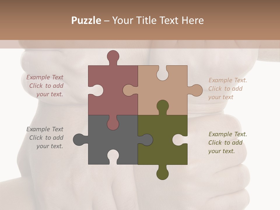 Holding Circle Strength PowerPoint Template