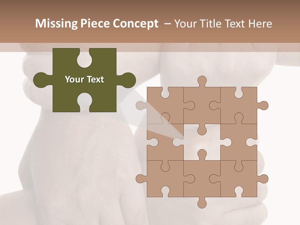 Holding Circle Strength PowerPoint Template