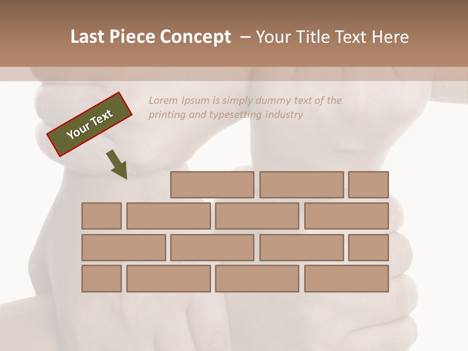 Holding Circle Strength PowerPoint Template
