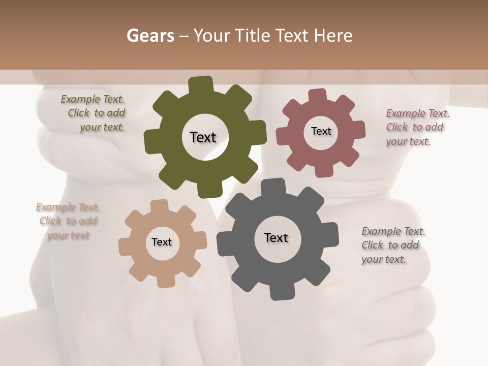 Holding Circle Strength PowerPoint Template
