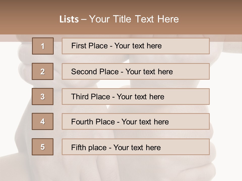 Holding Circle Strength PowerPoint Template