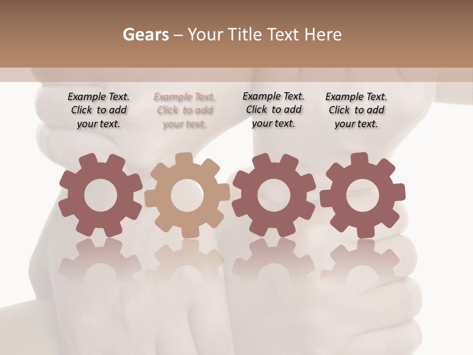 Holding Circle Strength PowerPoint Template