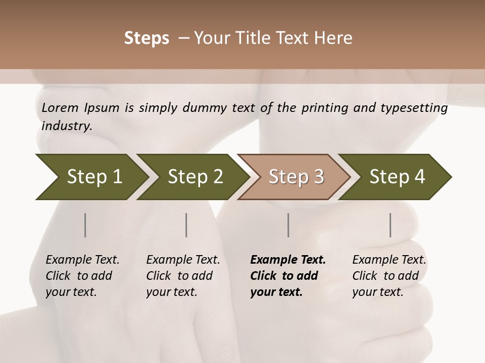 Holding Circle Strength PowerPoint Template