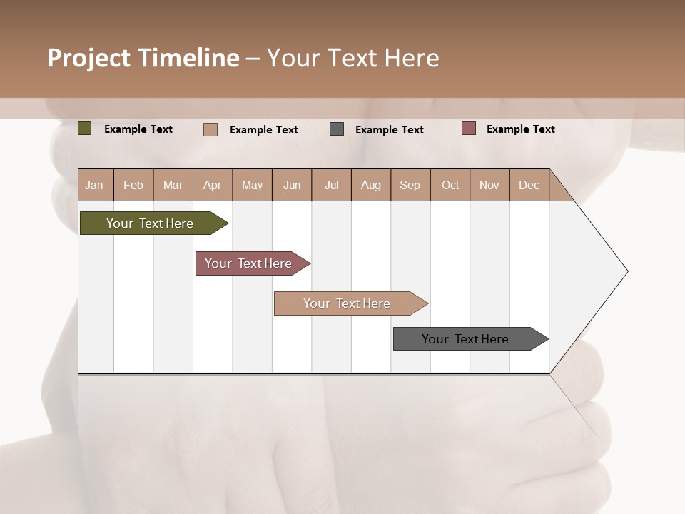 Holding Circle Strength PowerPoint Template