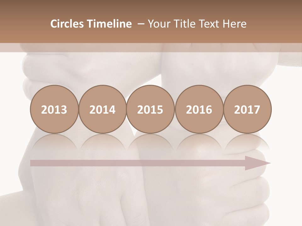 Holding Circle Strength PowerPoint Template