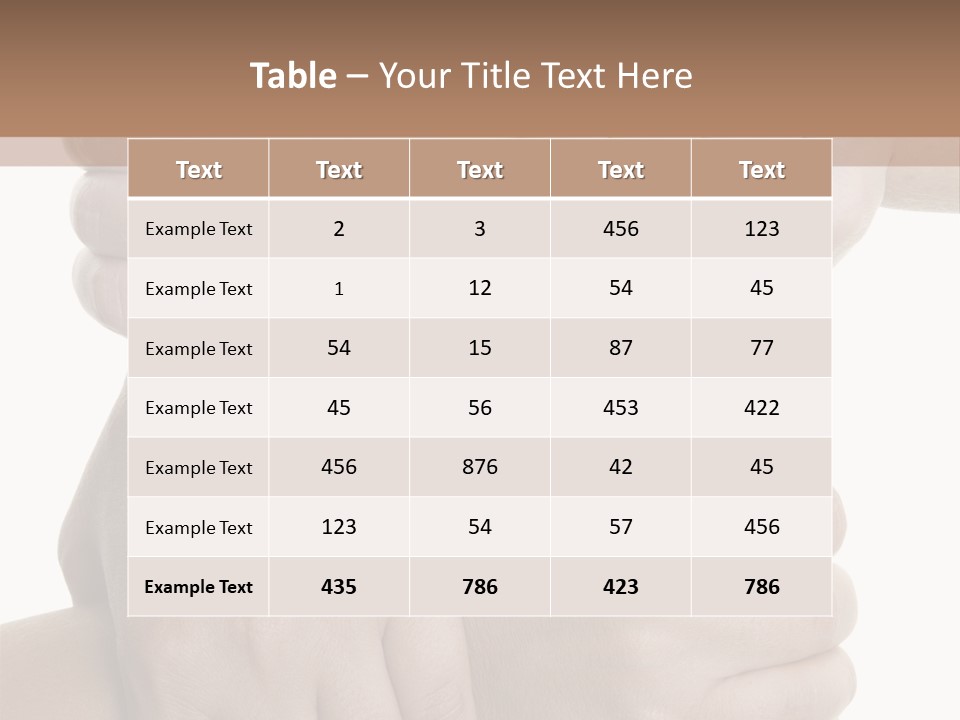Holding Circle Strength PowerPoint Template