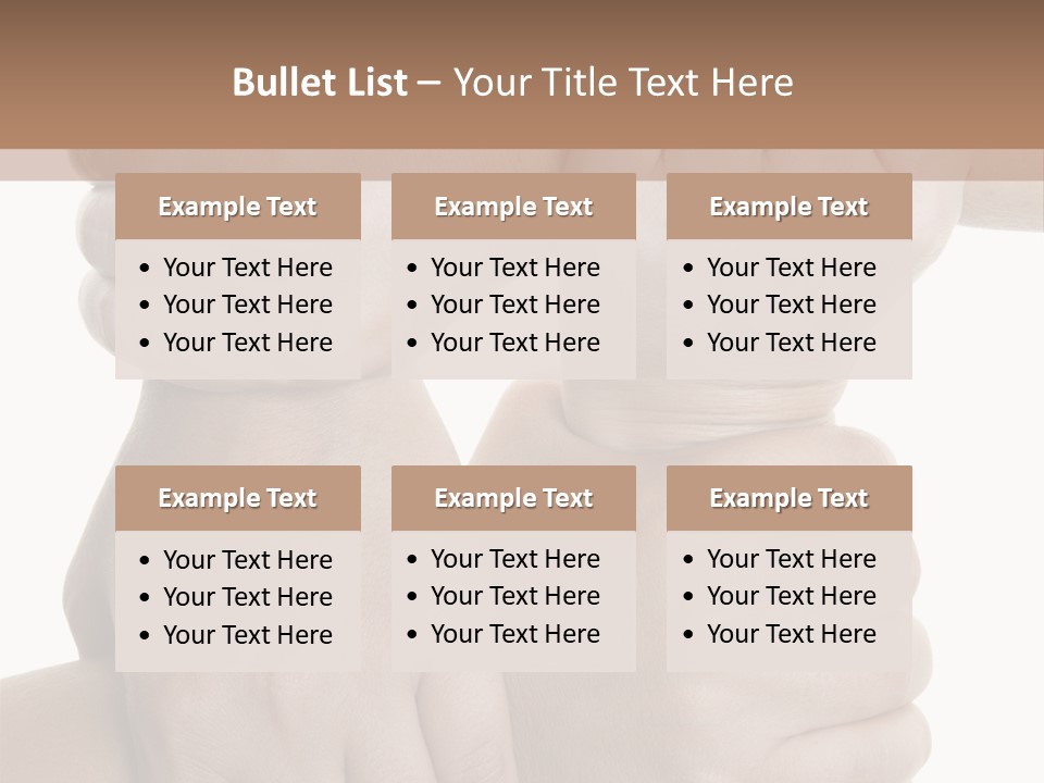 Holding Circle Strength PowerPoint Template