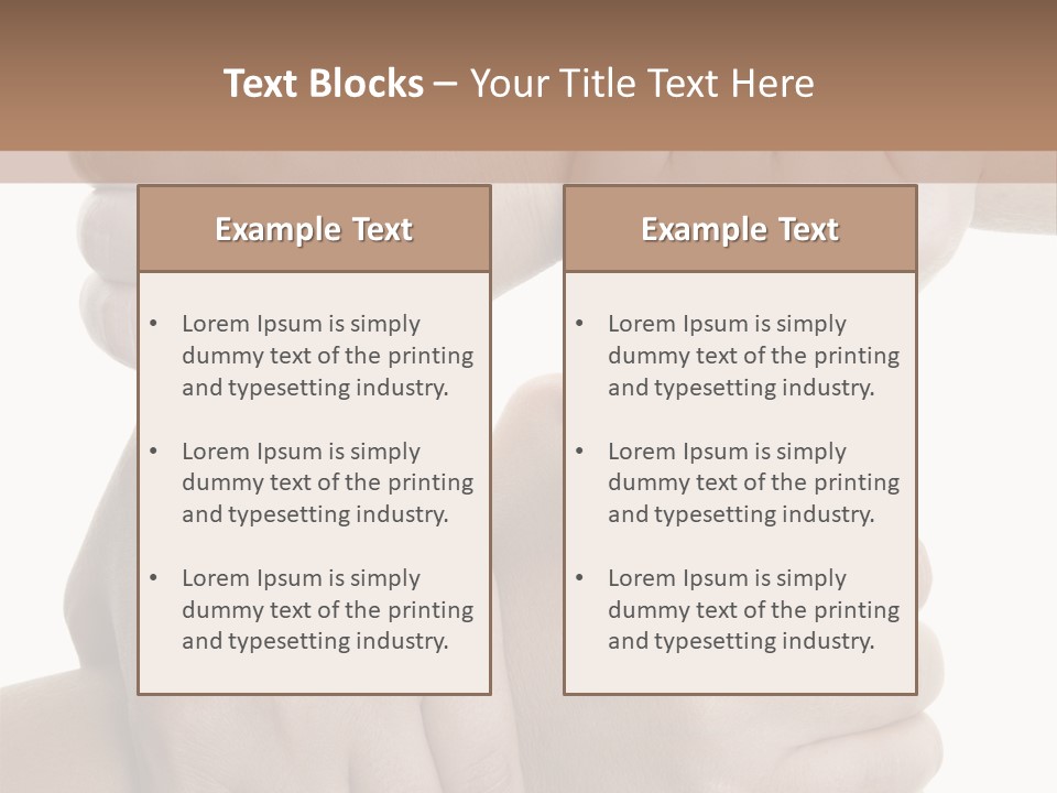 Holding Circle Strength PowerPoint Template