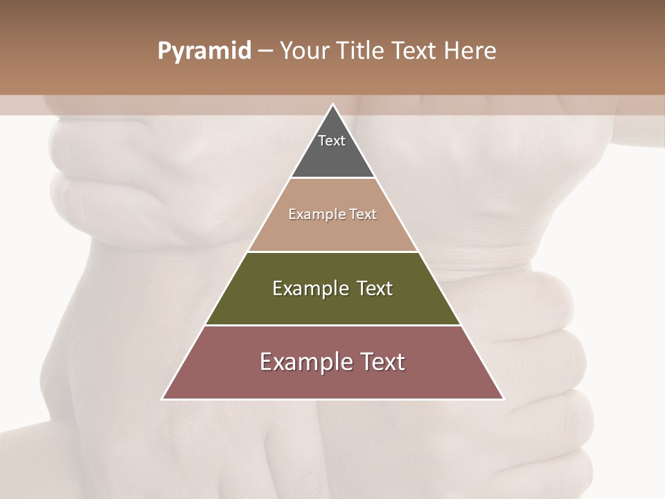 Holding Circle Strength PowerPoint Template