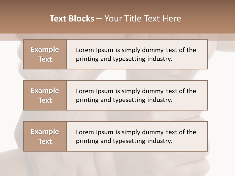 Holding Circle Strength PowerPoint Template