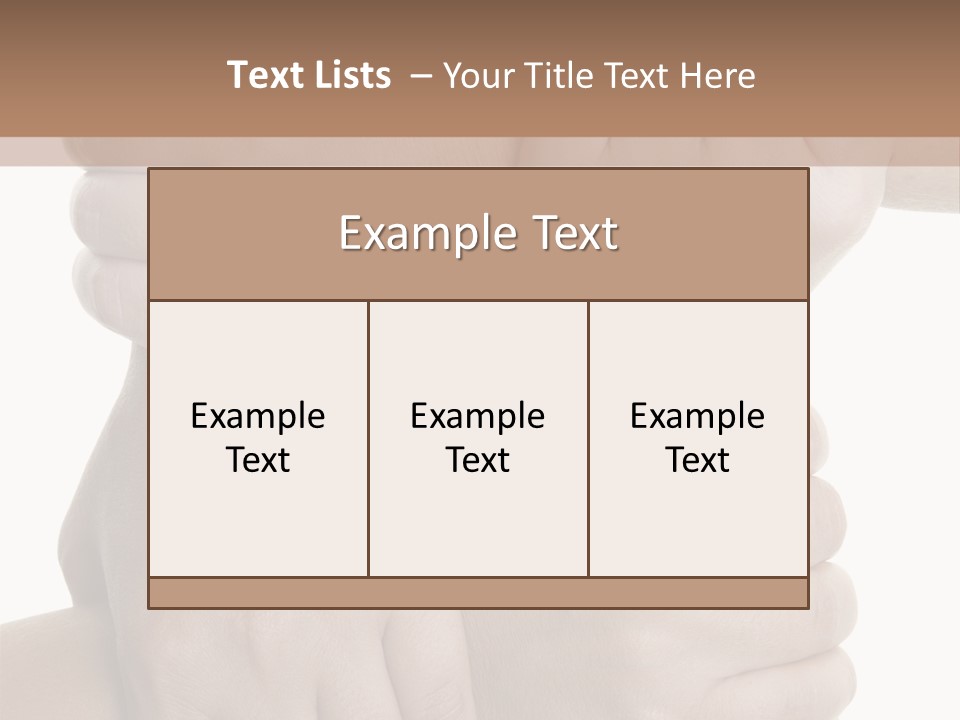 Holding Circle Strength PowerPoint Template