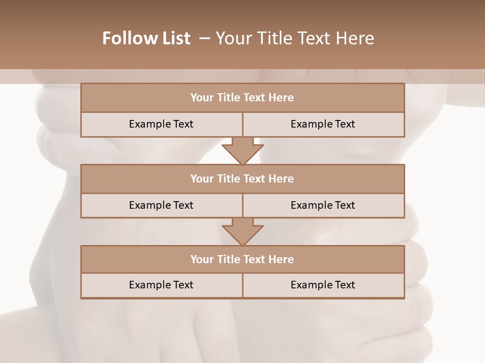 Holding Circle Strength PowerPoint Template