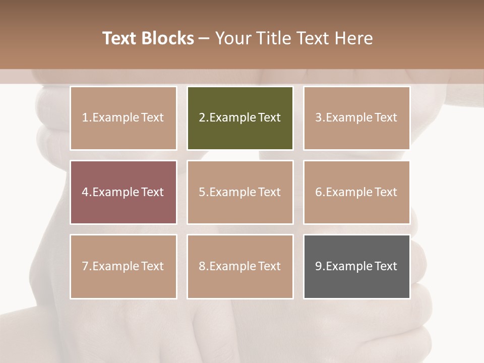 Holding Circle Strength PowerPoint Template