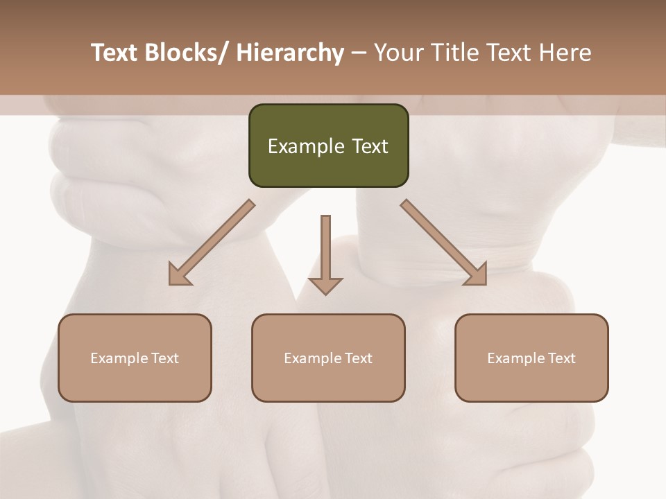Holding Circle Strength PowerPoint Template