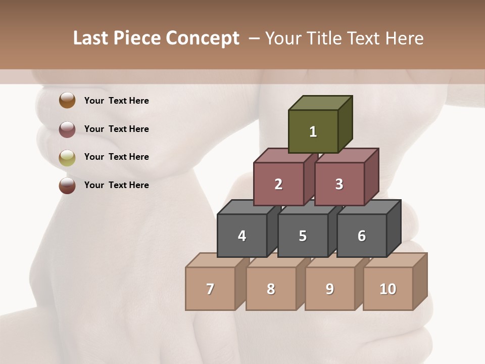 Holding Circle Strength PowerPoint Template
