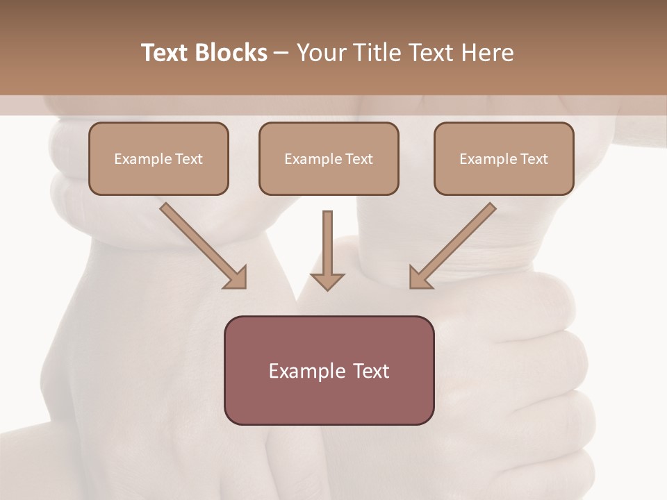 Holding Circle Strength PowerPoint Template