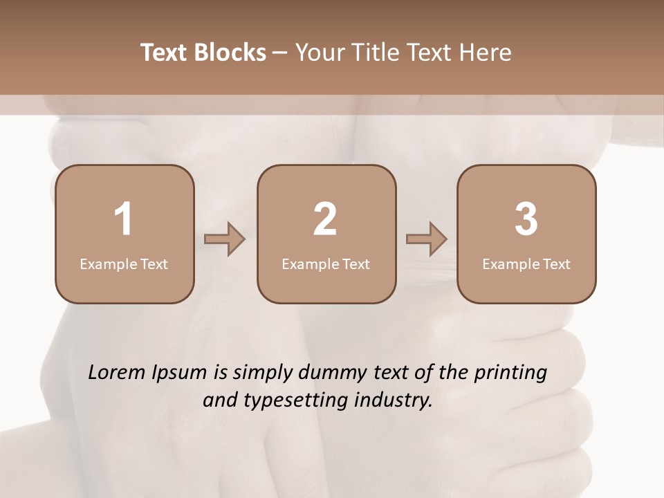 Holding Circle Strength PowerPoint Template