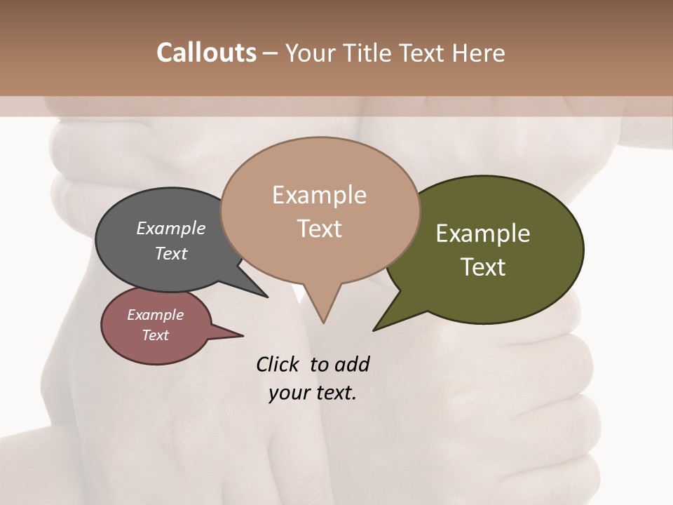 Holding Circle Strength PowerPoint Template