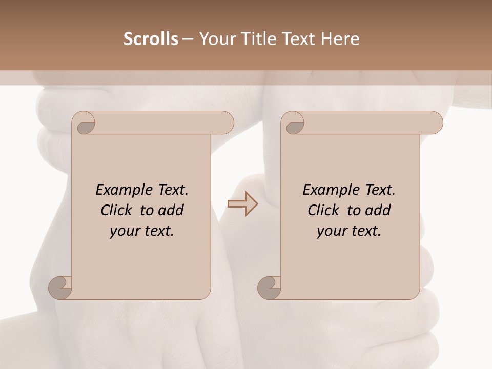 Holding Circle Strength PowerPoint Template