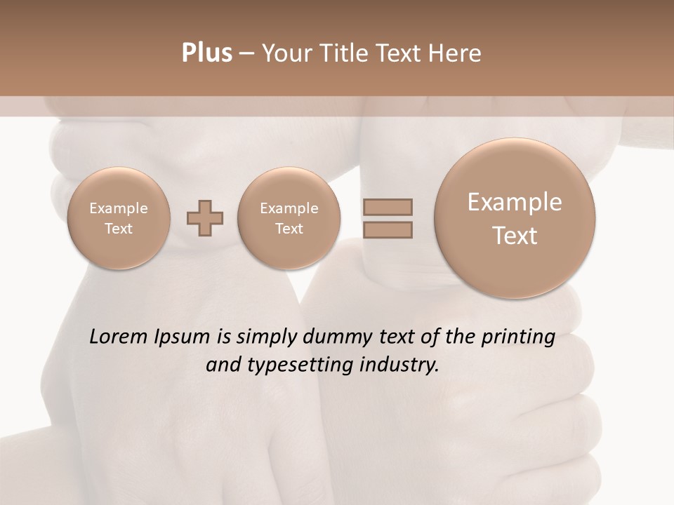 Holding Circle Strength PowerPoint Template