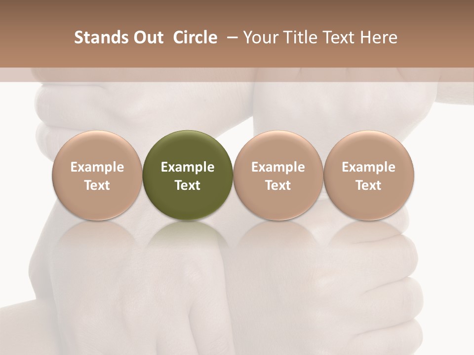 Holding Circle Strength PowerPoint Template