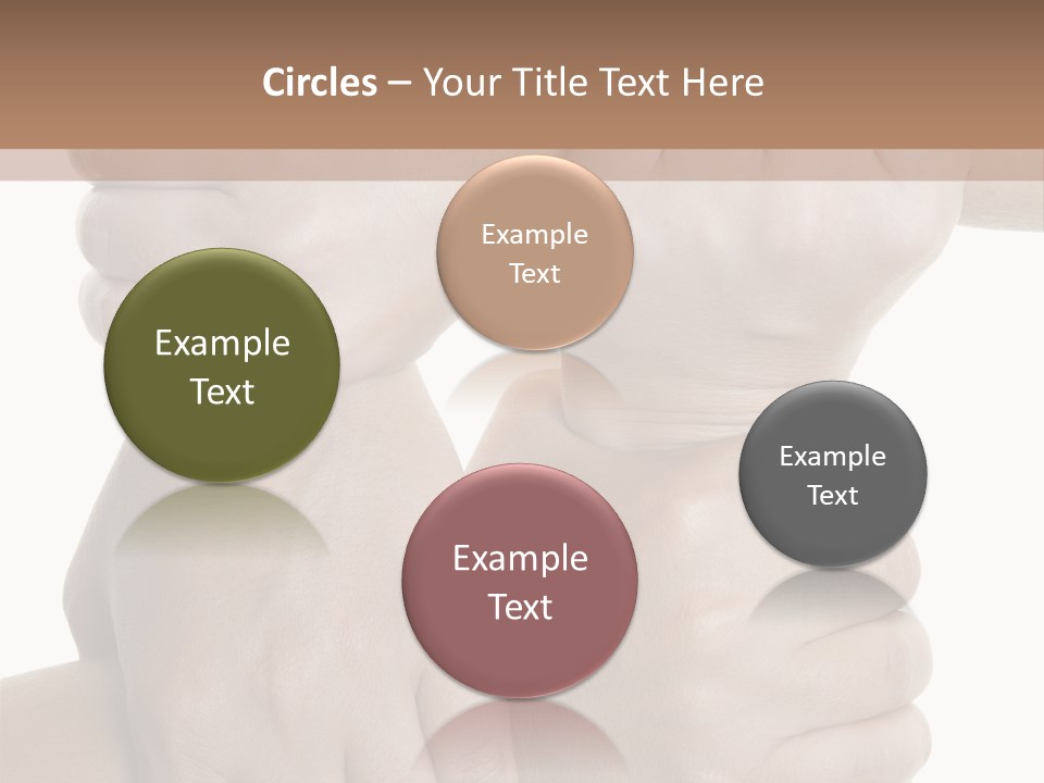 Holding Circle Strength PowerPoint Template