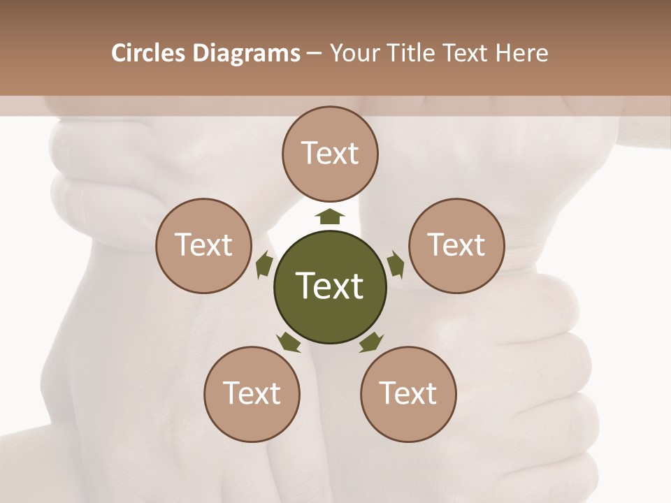 Holding Circle Strength PowerPoint Template
