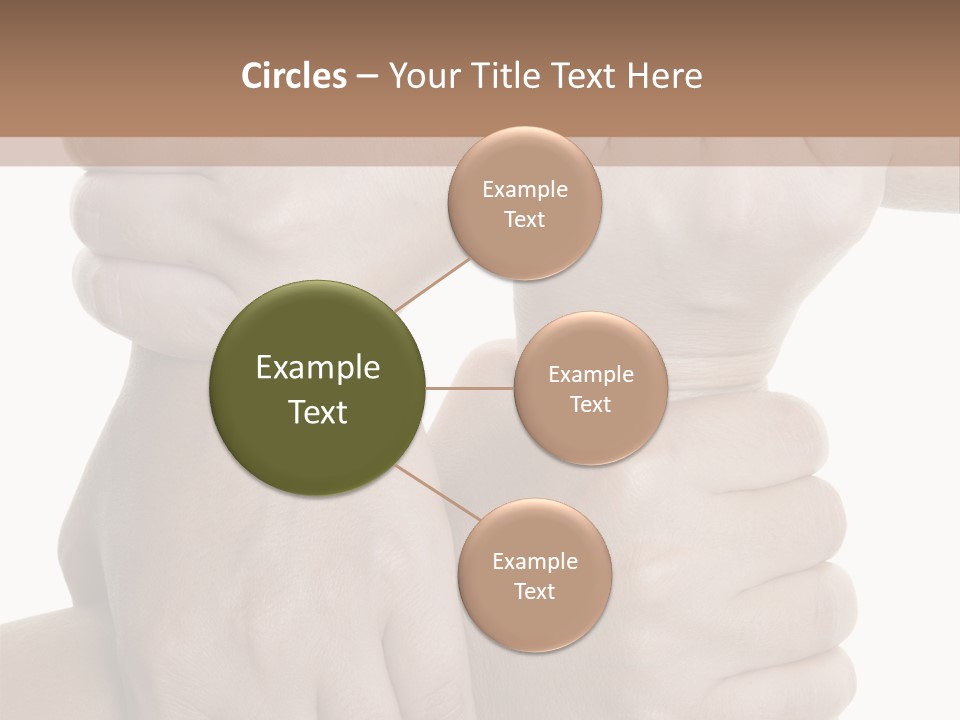 Holding Circle Strength PowerPoint Template