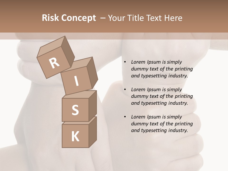 Holding Circle Strength PowerPoint Template