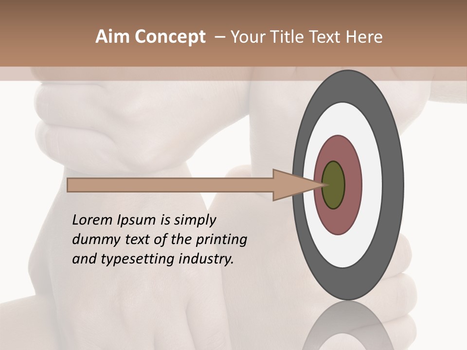 Holding Circle Strength PowerPoint Template