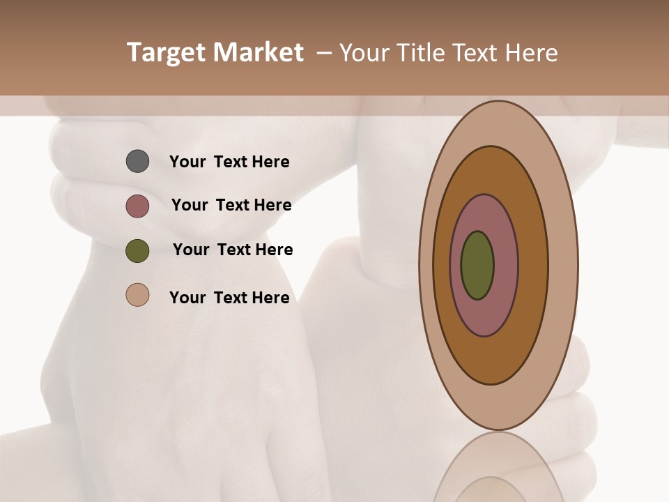 Holding Circle Strength PowerPoint Template