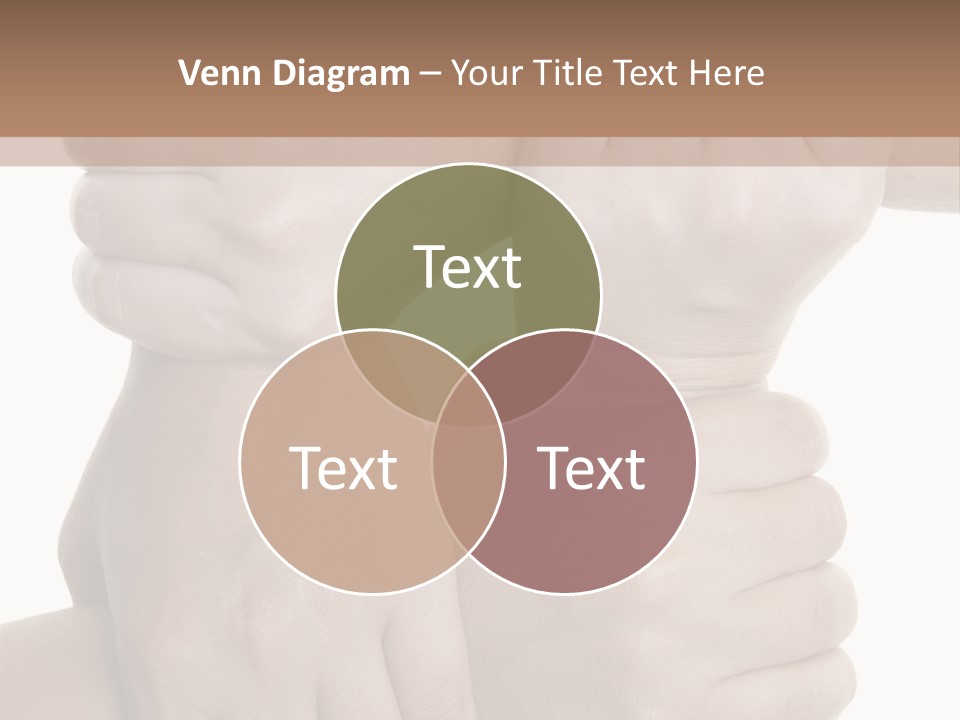 Holding Circle Strength PowerPoint Template
