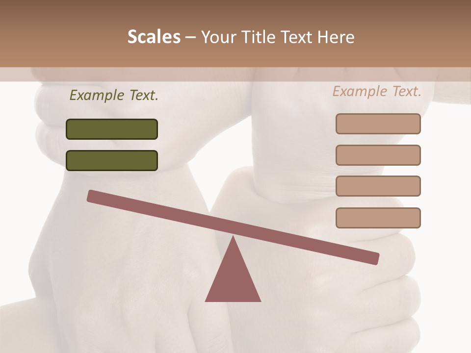 Holding Circle Strength PowerPoint Template