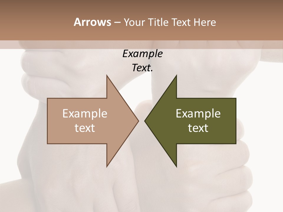 Holding Circle Strength PowerPoint Template