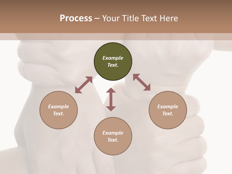 Holding Circle Strength PowerPoint Template