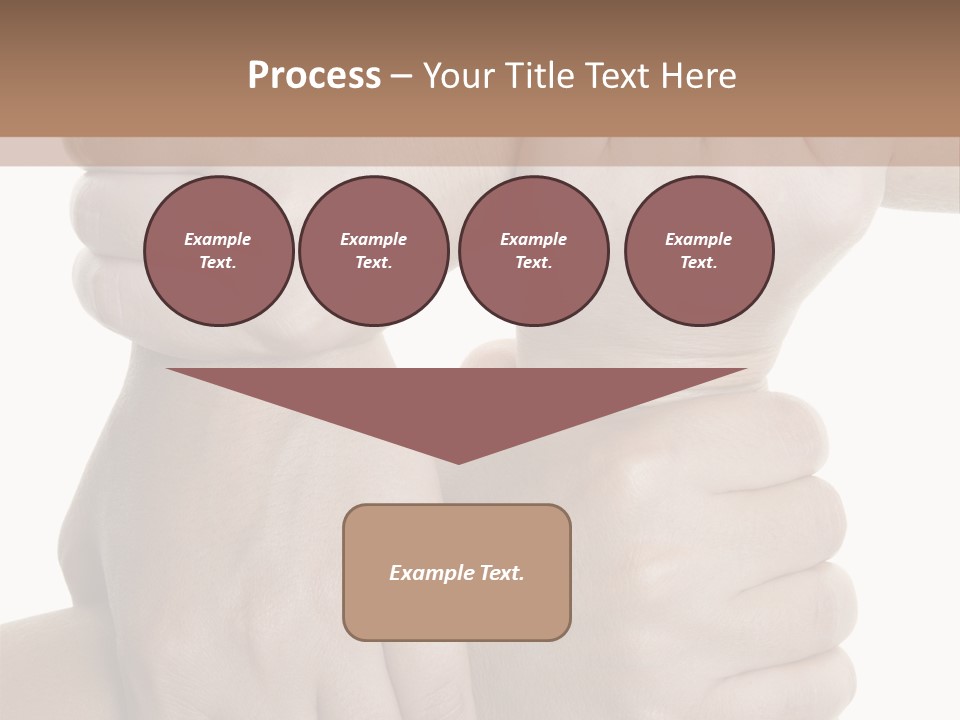 Holding Circle Strength PowerPoint Template