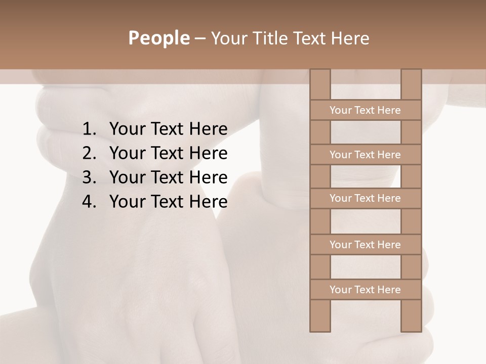 Holding Circle Strength PowerPoint Template