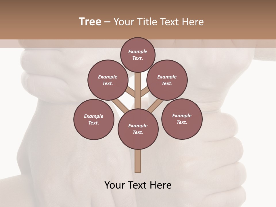 Holding Circle Strength PowerPoint Template