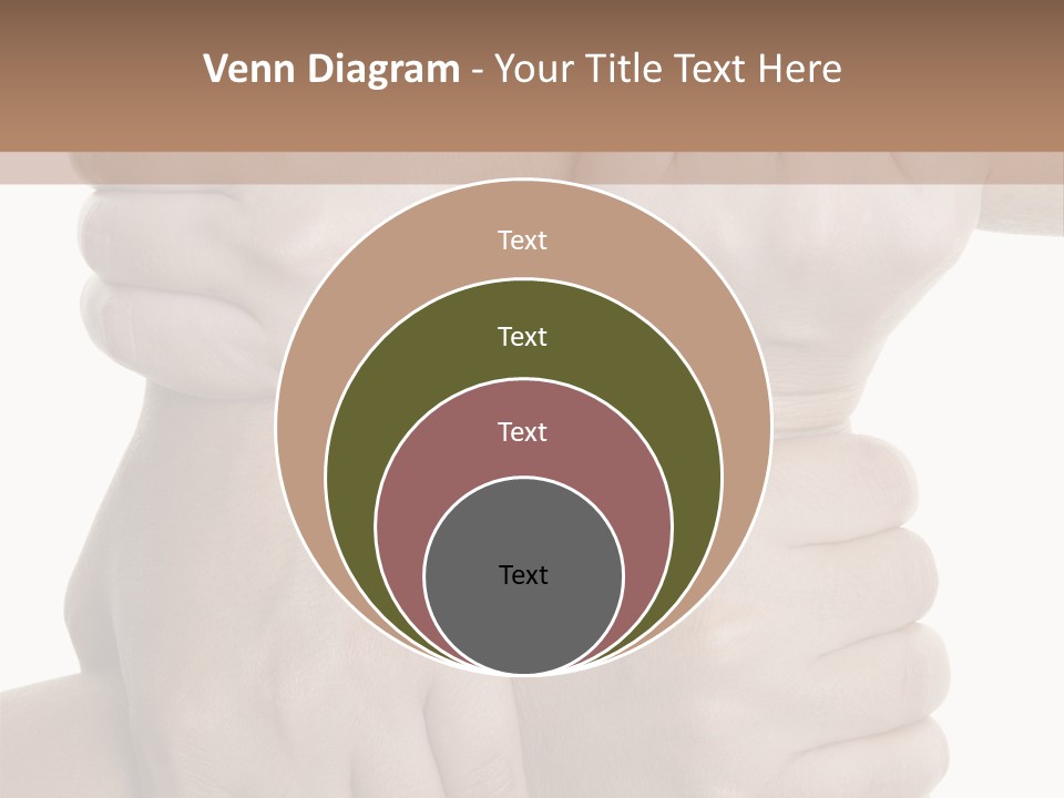 Holding Circle Strength PowerPoint Template