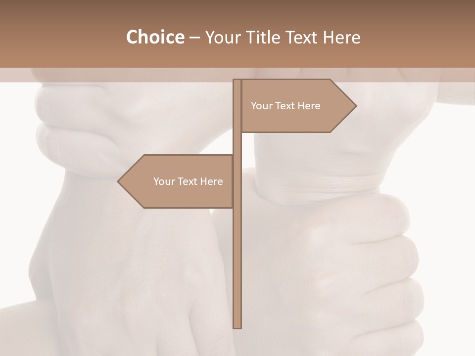 Holding Circle Strength PowerPoint Template