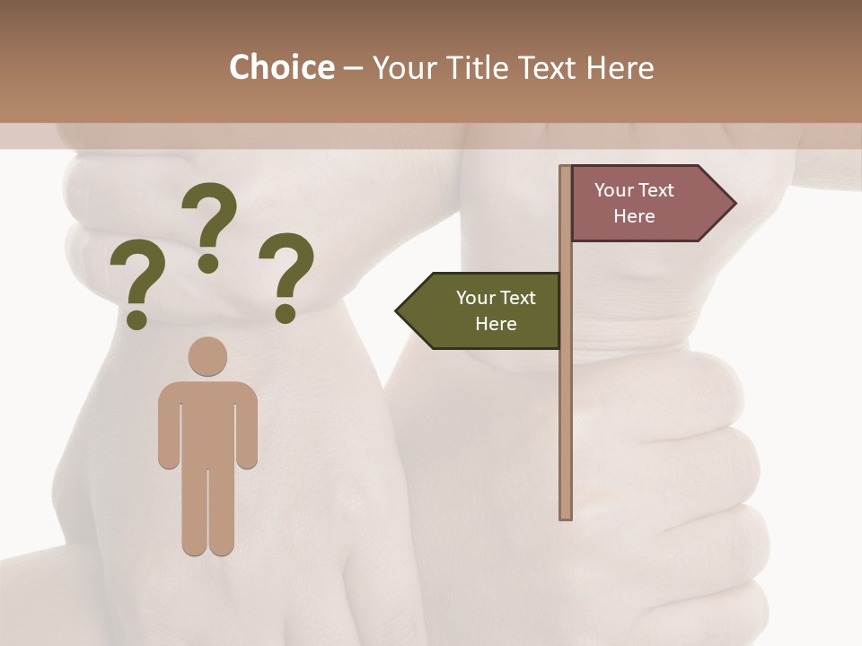 Holding Circle Strength PowerPoint Template